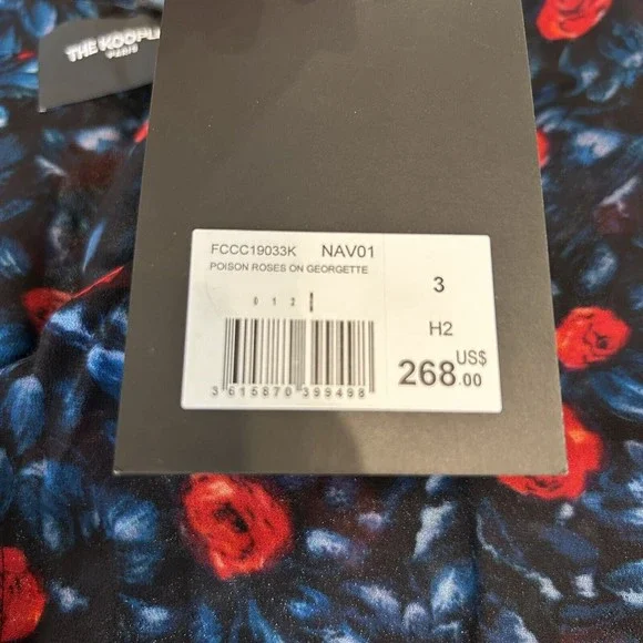 THE KOOPLES Womens Poison Roses Floral-Print Shirt Blouse Size Large ($268) - Picture 7 of 9